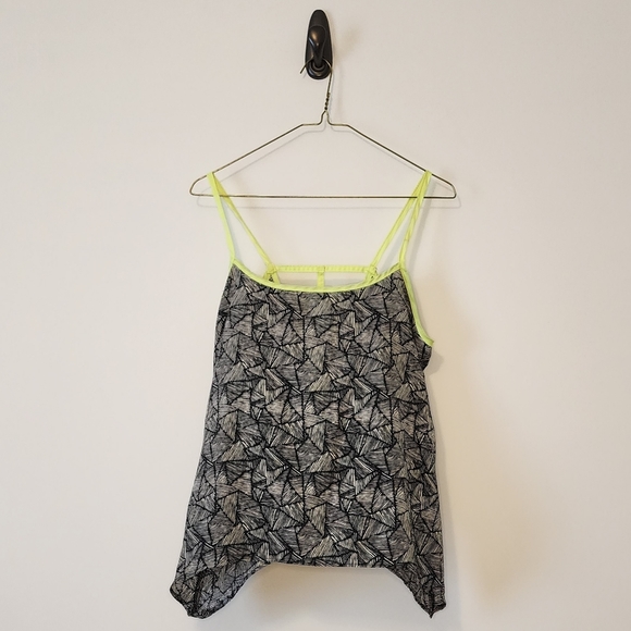 Vintage Havana est 1954 Asymetrical Tank Top Large Lime Green - Picture 1 of 2